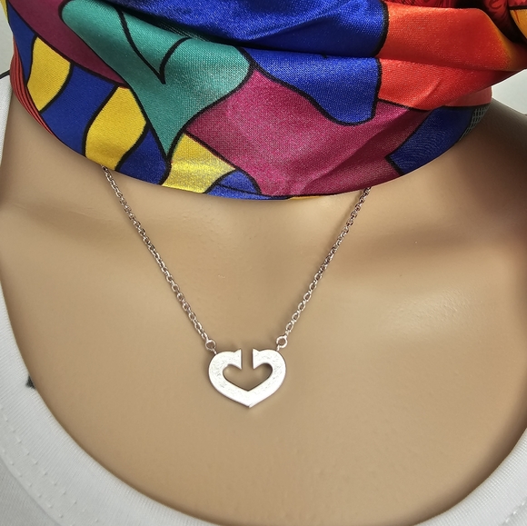 Cartier Necklace C heart White 18K Gold - Picture 15 of 16